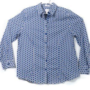 Women's Chico's Hexagon Button Up Shirt Size 2
